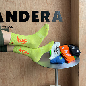 Chaussettes de basket-ball pour hommes, décontractées, en coton, avec logo brodé, respirantes, pour la saison printanière. - Product Image 2