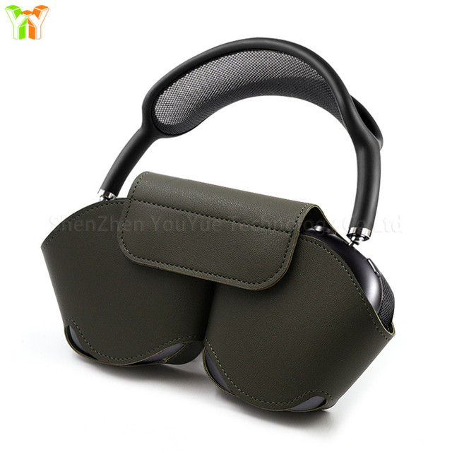 PU Leather Headset Case Cover Waterproof Headphone Protective Case Over-Ear Earphone Bag Leather Cover Holder