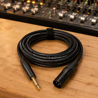 Câble de microphone professionnel Yinyu MC018 XLR vers jack TS 6,35 mm 6 m pour studio et sonorisation en direct
