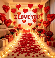 Ensemble de ballons en aluminium de 16 pouces en forme de lettre US « I LOVE YOU », décoration de fête de mariage et de confession