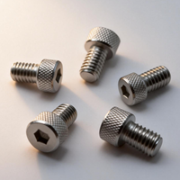 Vis moletées anodisées M2 M3 M4 M5 M6, système d'measurement en pouces, en titane et aluminium durables