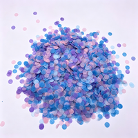 Confettis ronds multicolores en gros, confettis de table, saupoudrages pour la décoration de fêtes d'anniversaire, de mariages et de festivals