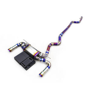 Auto Valvetronic Catback para <span class=keywords><strong>BMW</strong></span> 435i/<span class=keywords><strong>440i</strong></span> F32/F33/F36 3,0 2014-2020 sistema de escape con válvula trasera de gato de rendimiento de titanio - Product Image 1