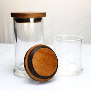 Tre nắp Nắp kích thước khác nhau bằng gỗ cho nến <span class=keywords><strong>Jar</strong></span> nắp chai gỗ cho lọ thủy tinh bán buôn tùy chỉnh Cốc nắp dễ dàng mở kết thúc - Product Image 5