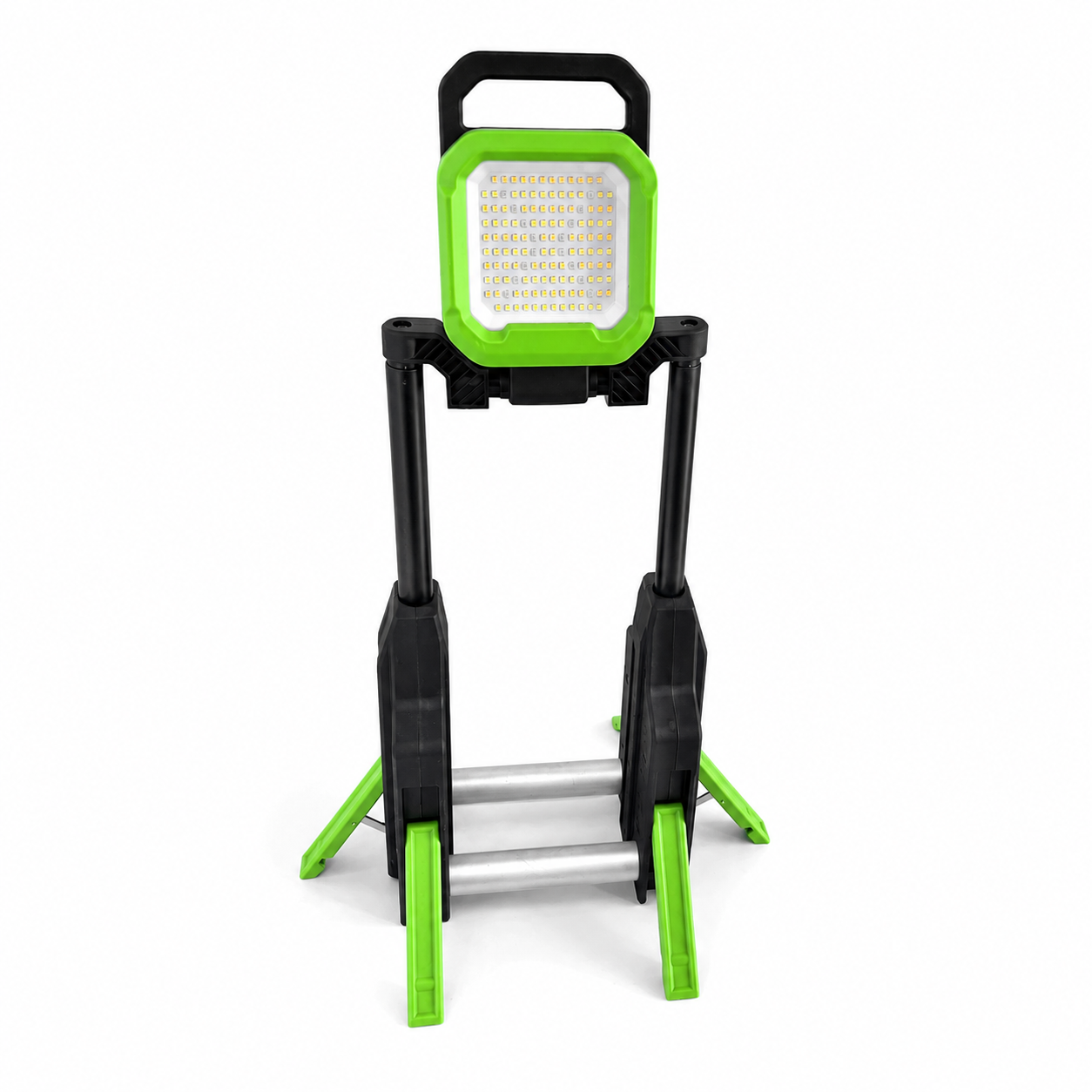 Heavy Duty Portable Foldable LED Site Light 3000LM Cordless Telescopic Stand Cold White Mode Workshop Renovation Maintenance