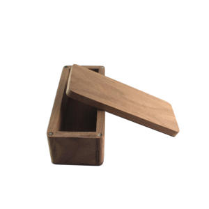 <strong>Wooden</strong> Ring <strong>Box</strong> Black Walnut Wood Jewelry <strong>Storage</strong> <strong>Box</strong> - Product Image 2