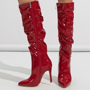 Botas De Mujer Fashion 2025 Winter Heels Ladies High Quality Stiletto Zip <b>Boots</b> for Women - Product Image 4