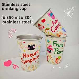 Tasse à bière, thé ou café en acier inoxydable 304 à simple paroi pour camping et pique-nique en extérieur - Product Image 3