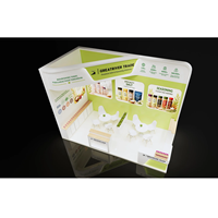 Diseño de Stand de Madera para Exposiciones Globales con Techo de Estructura Integrada para Mercados Occidentales