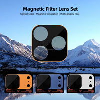 Protection d'écran en verre 5-en-1 anti-choc 2.5D UV CPL magnétique pour iPhone 17 Pro Max