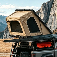 Tente de camping pliable pour toit de SUV 4x4, 2 personnes, toutes saisons, imperméable, avec accessoires