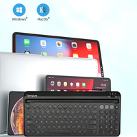 AKB867AP-51 Tablet/Telefon Yuvalı Çok Fonksiyonlu Klavye, Antimikrobiyal, Çoklu Cihaz Uyumluluğu, Geniş Uyumluluk, Piller Dahil