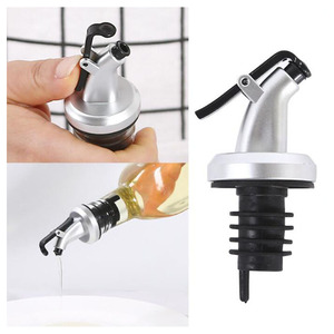 Automatic Metal Wine Bottle Spout Pour Drip Stop Speed <strong>Pourer</strong> Stopper and Stainless Steel Silver Liquor Olive <strong>Oil</strong> <strong>Pourer</strong> - Product Image 3
