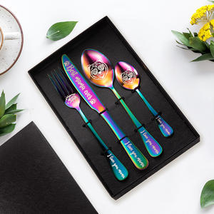 Fourchette à cuillère gravée DIY, bricolage, meilleur cadeau pour mari madma, ensemble de couverts famille et amis, à la mode - Product Image 6