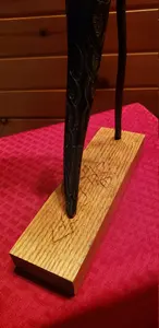 Soporte de metal duradero Cuerno de búfalo real de larga duración Estilo animal pulido Decoración ecológica para el hogar Vino de hidromiel versátil único - Product Image 3