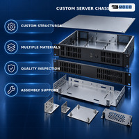 Produsen Casing Server Logam Lembaran Kustom 1U 2U 3U 4U Rak-mount