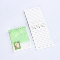 Cuaderno Espiral con Cubierta Transparente de PP A5 A6 A7, Diseño de Paisaje Chino con Arte de Bambú, Encuadernación de Espiral Suave