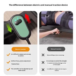 電動フラットリクライニング牽引ベッド 首用 家庭用牽引装置 腰のストレッチ 痛み緩和 物理的吊り下げ式ネックガジェット 特殊 - Product Image 3