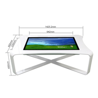 43 "55" закаленное стекло емкостный сенсорный 4K 1080p Android OS журнальный сенсорный стол цифровые вывески и дисплеи киоск с USB WIFI