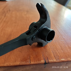 Clé à cliquet à tête de marteau à griffes 19*21mm, forgée par projection, à queue pointue - Product Image 3