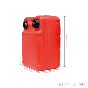 Tanque de Combustible Portátil para Barco de 24 Litros, Tanque de Almacenamiento de Combustible para Motor Fuera de Borda, Conector de Manguera y Medidor para YAMAHA - Product Image 2