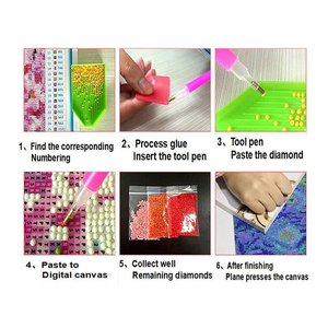 Kit di <span class=keywords><strong>Pittura</strong></span> Artistica 3D Fai-da-Te con Perle e Diamanti, Lussuoso Quadro Decorativo con Elefante in Perle per Arredamento Casa - Product Image 3