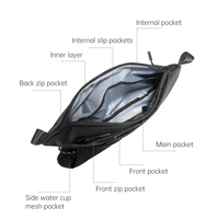 TANGCOOL Sac bandoulière étanche pour homme avec boucle magnétique et compartiments multiples, idéal pour les sports de plein air et les courts séjours