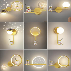 ไฟ LED ติดผนังสำหรับห้องนอนและห้องนั่งเล่นโคมไฟตกแต่งรูปดาวเต็มดวงโคมไฟตกแต่งด้วยรีโมทคอนโทรลเพื่อการติดตั้งพีซี - Product Image 5