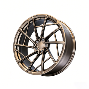ล้อฟอร์จสีบรอนซ์ไล่เฉดสี ดีไซน์ซี่ลวดแบบดุดัน ขนาด 5x114.3 6x139.7 5x120 สำหรับรถยนต์ - Product Image 1
