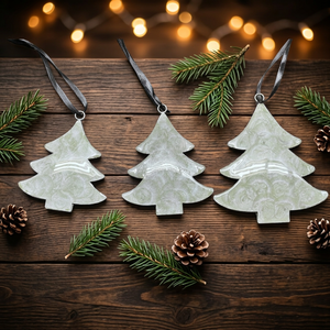 Ensemble de trois décorations de Noël suspendues pour arbre de Noël, en fer embossé fait main, durables, décoration pour la maison - Product Image 2