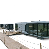 Capsule spatiale habitable prête à l'emploi, maison mobile, hôtel conteneur, maisons conteneurs haut de gamme pour hôtels et résidences