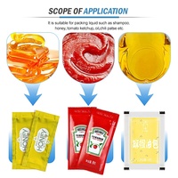 Máquina de embalaje de líquidos, paquete de salsa de tomate, miel, bolsita para champú