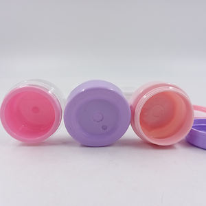 Plastik Kosong 5G 10G 15G Cute Perjalanan Merah Muda Kecil Sampel Lip Balm Wadah Kulit Perawatan Wajah Krim Lotion Kosmetik PP <span class=keywords><strong>Jar</strong></span> Set - Product Image 3