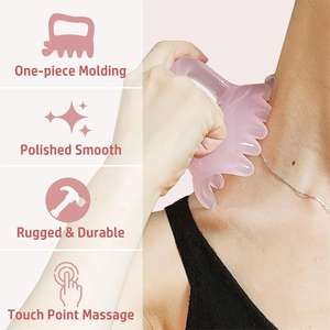 Alat Pijat Fascia Genggam Bahan Resin Tekan Ganda Multi-Warna Pemijat Leher Bahu Punggung Meredakan <span class=keywords><strong>Bursitis</strong></span> Alat Guasha - Product Image 4