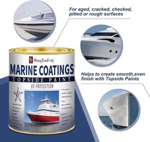 <span class=keywords><strong>Marine</strong></span> Topside Paint Battleship Grey 32oz avec apprêt pour la protection <span class=keywords><strong>de</strong></span> la ligne <span class=keywords><strong>de</strong></span> flottaison en bois et métal en <span class=keywords><strong>fibre</strong></span> <span class=keywords><strong>de</strong></span> <span class=keywords><strong>verre</strong></span> - Product Image 2