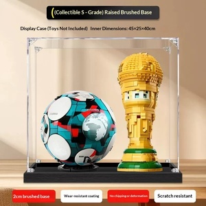 Estuche de exhibición de acrílico para bloques de construcción de fútbol, diseño de dibujos animados, grosor de panel de 2mm/3mm, compatible con los sets 43019+43020 - Product Image 2