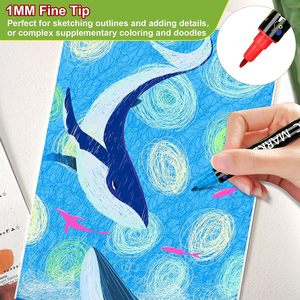 Wholesale Acrylic Markers Custom 120-Color Double Headed Acryl Paint Marker Pen Sets for Rock Ceramic <b>Painting</b> Manufacturer - Product Image 5