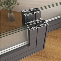 Fenêtre coulissante en alliage d'aluminium à rupture de pont thermique robuste, avec joints d'étanchéité EPDM, système de verrouillage multipoints, résistante aux ouragans, écoénergétique