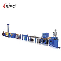 Línea de Extrusión de Cable Automática con Enrollador de Alambre, Fabricada por RIPO, para Extrusión de PVC