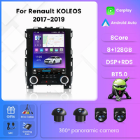 Écran vertical Tesla 9,7 pouces, autoradio Android pour Renault KOLEOS 2017-2019 Megane IV, CarPlay sans fil, Auto 4G WiFi DSP, unité principale