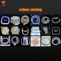 En gros Haute Qualité 10mm Miami Cubain Lien Boîte Chaîne Passe Diamant Test Moissanite Bijoux avec Usine Dropshipping