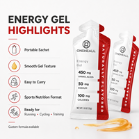 Gel énergétique à action rapide OEM/ODM, maltodextrine, nutrition sportive, sans sucre, sans OGM, 32 g, complément énergétique pour adultes