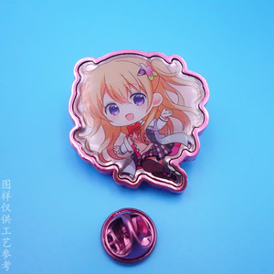 Broche de Metal con Personaje de Anime, Hebilla de Mariposa de Aleación de Zinc Dorada, Regalo Unisex, Pin de Moda - Product Image 4
