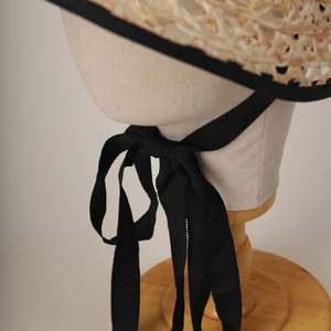 Nuevo Sombrero de Paja Rafia de Verano para Mujer, Estilo Lolita, con Visera Hueca y Cordones de Encaje, Ideal para Pesca y Viajes - Product Image 5