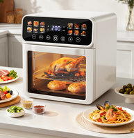 Friteuse à air multifonctionnelle électrique automatique intelligente sans huile, grande capacité 15L/20L, en acier inoxydable