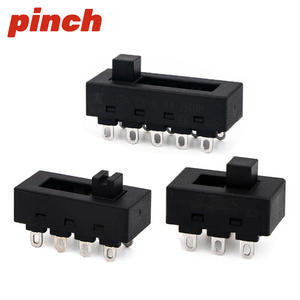 Interruptor de palanca tipo pinza 12A 250VAC SPDT de 6 pines para montaje en PCB ON/OFF/ON 19mm - Product Image 1