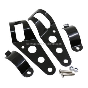 Soporte de Faro Delantero para Motocicleta <span class=keywords><strong>Cafe</strong></span> <span class=keywords><strong>Racer</strong></span>, Abrazadera Ajustable para Montaje en Horquilla de Motor - Product Image 2