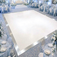 ANYCASE Système de Scène Portable pour Piste de Danse, Décoration de Mariage, Contreplaqué et Bords en Aluminium