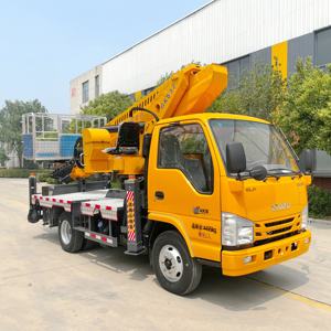 32M Elevação Hidráulica Aérea Alta Altitude Operação Bucket Truck Telescópico Braço Aéreo Plataforma Veículo - Product Image 1