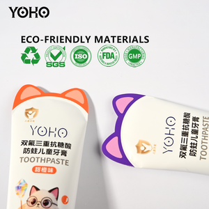 Kedi Kulaklı Kapaklı Çocuk Diş Macunu Tüpü, Çocukların Ağız Bakımı için ABL Plastik Tüp, 60ml/80ml, Eğlenceli Tasarım - Product Image 2